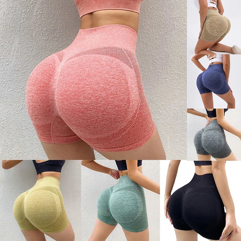 Shorts esportivos femininos – secagem rápida e ajuste elástico